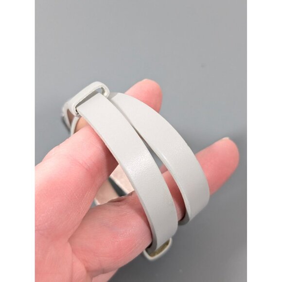 Keep Collective Double Wrap Gray Rose Gold Tone Leather Bracelet Reversible - Picture 6 of 6